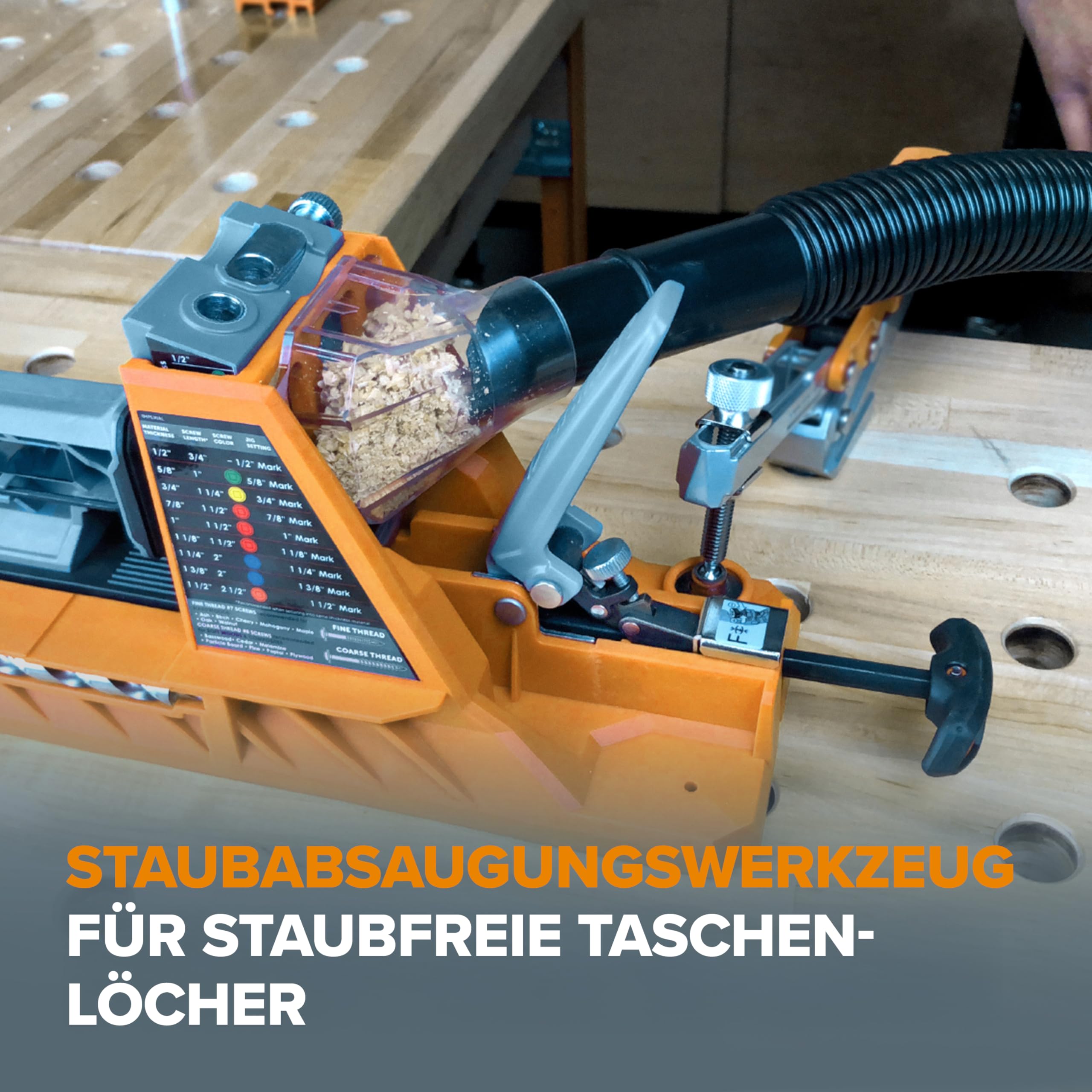 bora-auto-jig-pocket-hole-bohrschablone-selbstkalibrierend-50-schrauben image 7