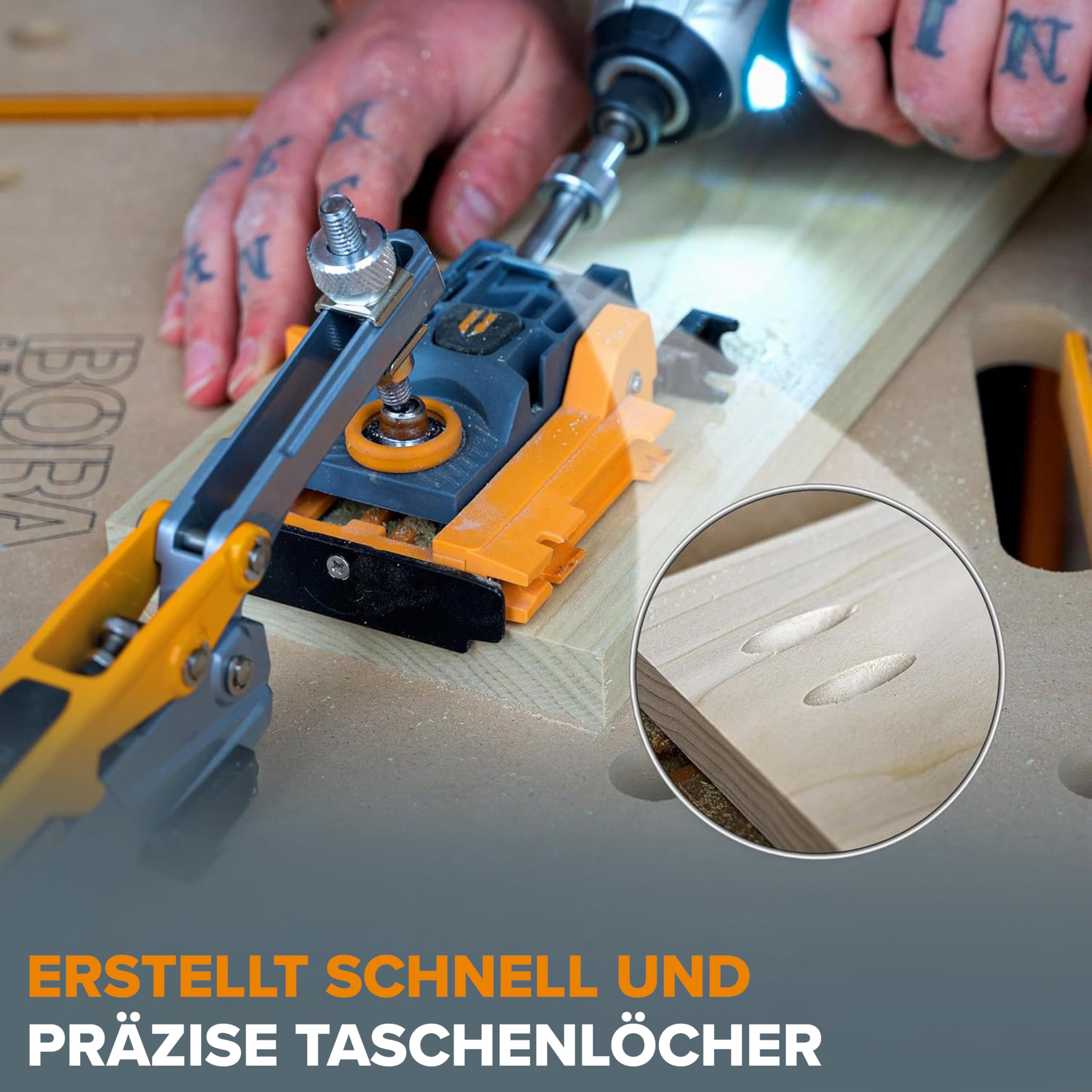 bora-mini-pocket-hole-jig-taschenloch-bohrschablone-set image 7