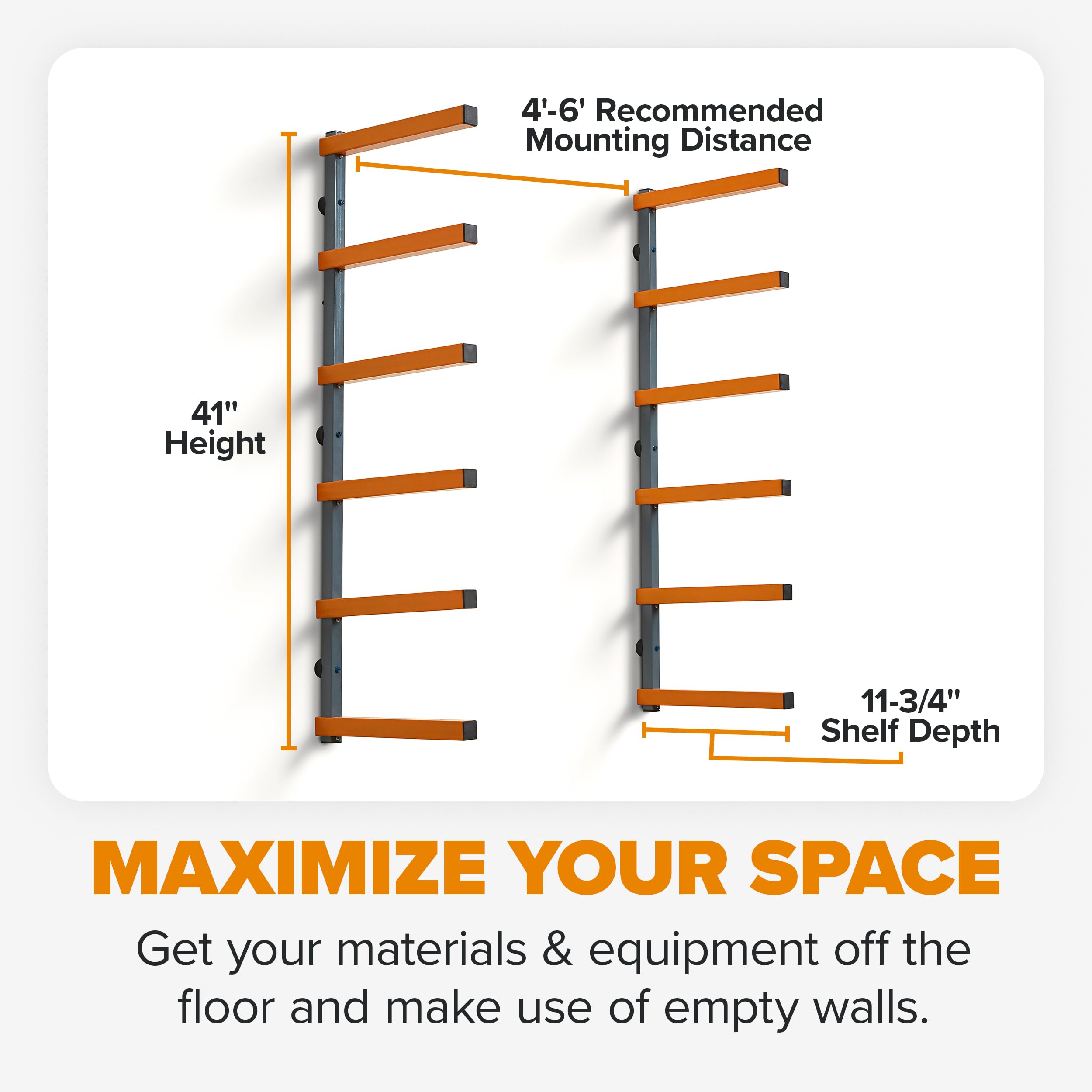 bora-wall-racks-wandregal-holz-6-ebenen-orange-metall image 2