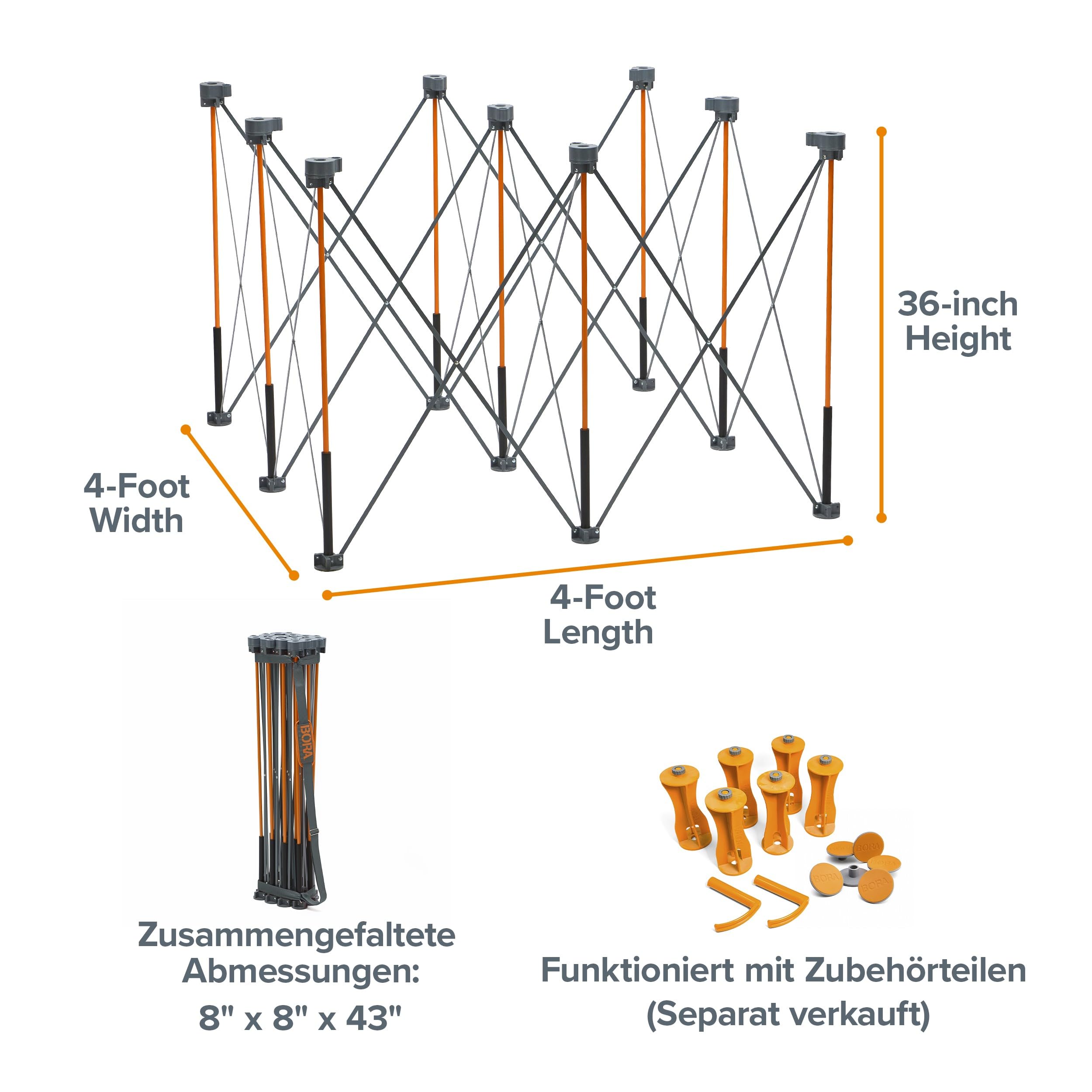 bora-centipede-ct9-werktisch-klappbar-4x4-ft-mobil image 2